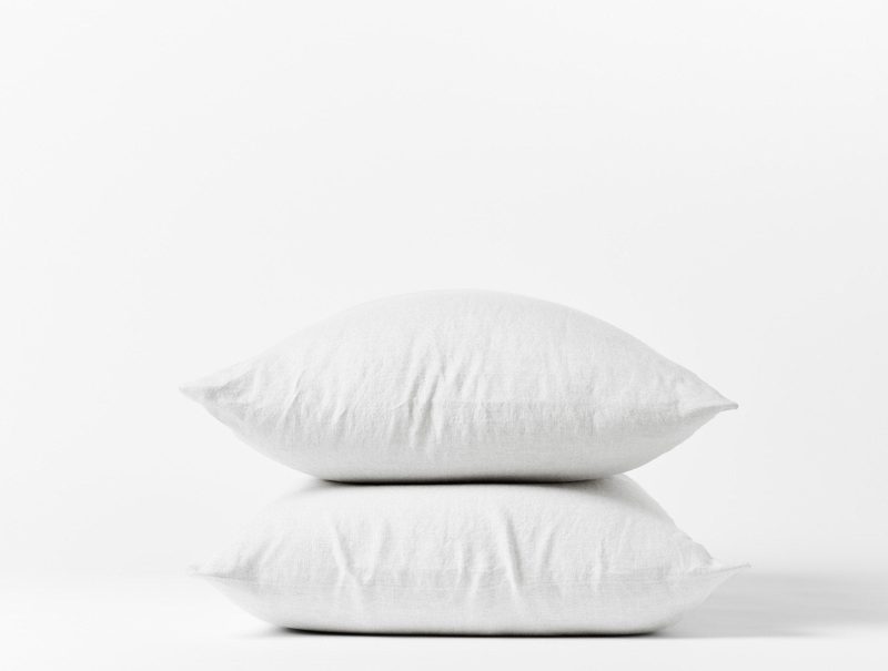 Organic Relaxed Linen Pillowcases | Alpine White