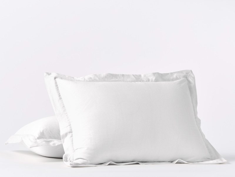 Cloud Soft Organic Sateen Standard Sham  | Alpine White