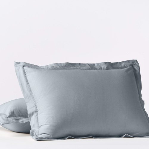 Cloud Soft Organic Sateen Sham | Pale Ocean