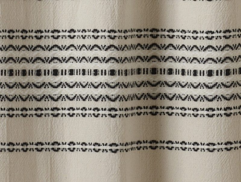 rippled stripe shower curtain closeup p