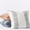 Sonoma Organic Pillow Cover | Soft White w/Shadow Stripe