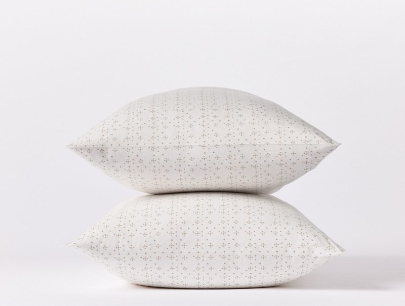 Organic Print Percale Sheets | Fawn Dot